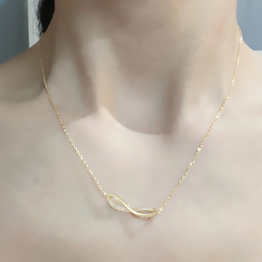 Summer 8-word 925 Silver Love Infinite Necklace Women's Jewelry