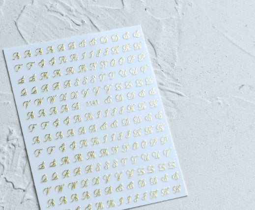 Nouvel autocollant de soin des ongles dorés pour femmes
