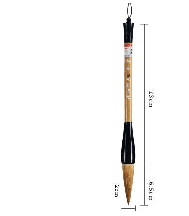 Cepillo de muñeca de oveja y lobo grande, cubo grande de pintura china