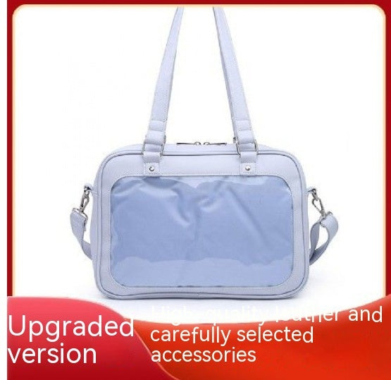 Transparent Badge Cartoon Backpack