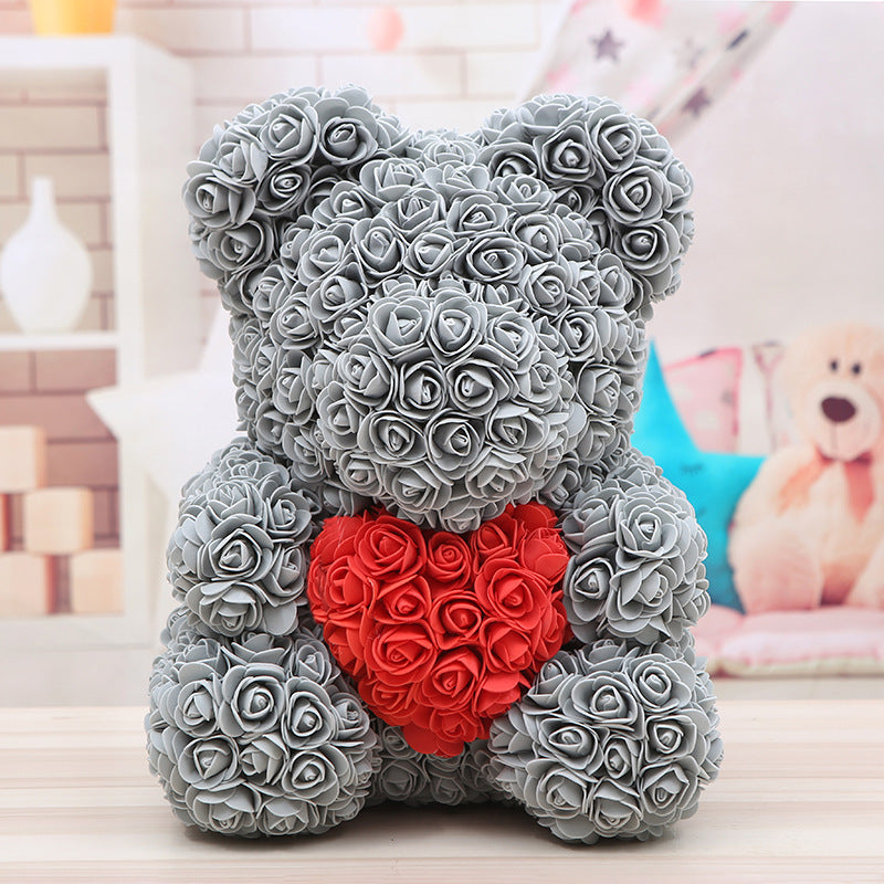 Ours Saint Valentin Rose Ours Cadeau de Noël