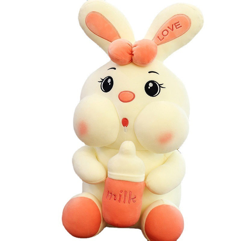 Biberon créatif, poupée lapin, jouet en peluche mignon