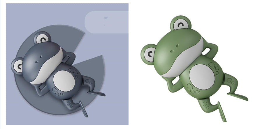 Juguete de baño Little Frog, baño de bebé, juguete flotante de cuerda