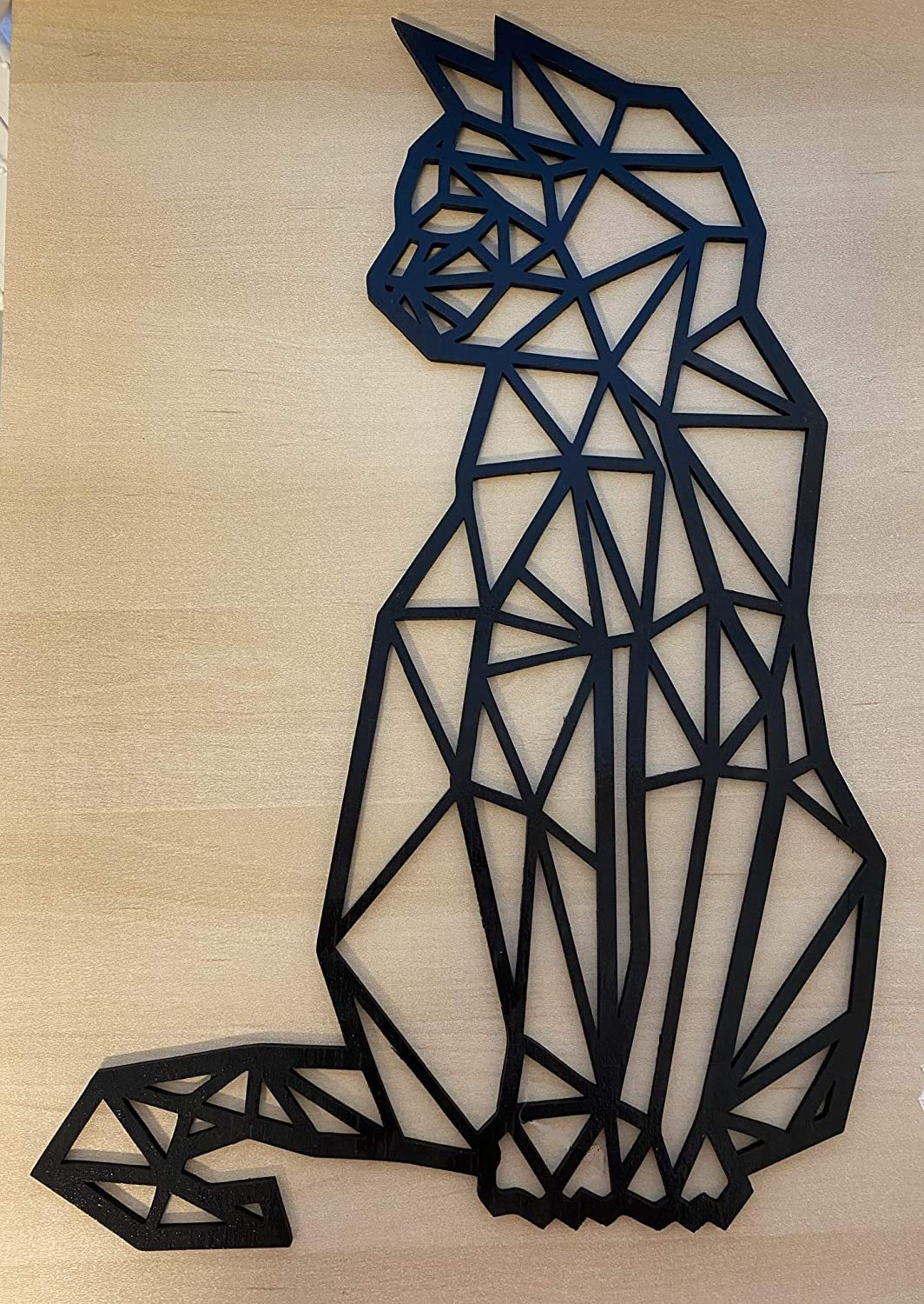 Art mural en métal sculpté chat intérieur décoration de la maison artisanat