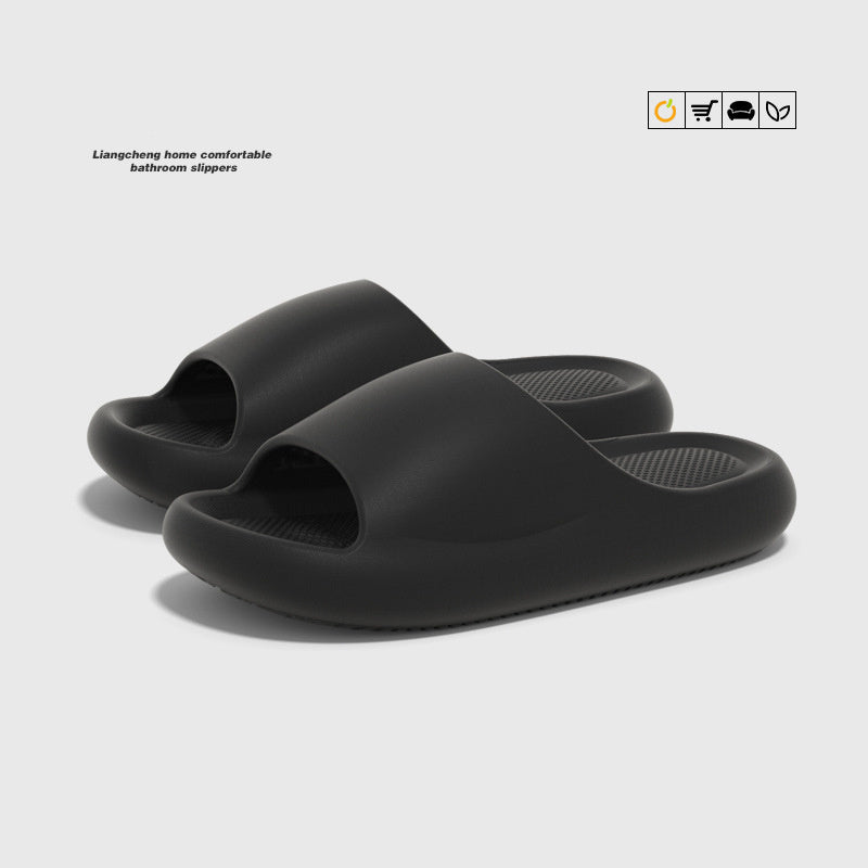 Pantoufles muettes pour femmes, sandales antidérapantes simples de bain d'été pour la maison