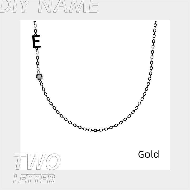 Stainless Steel 26 Alphabet Name Necklace