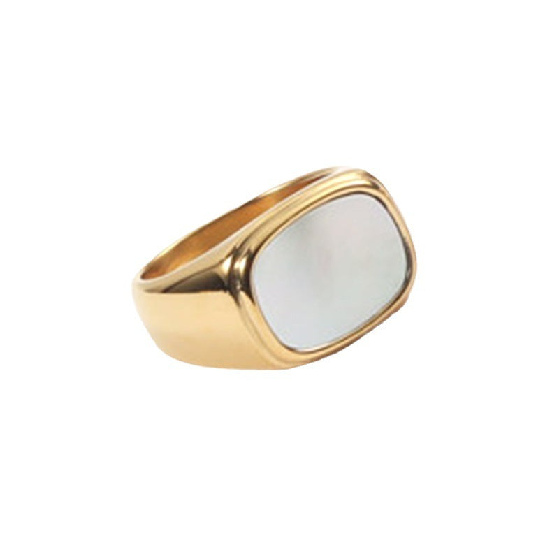 Bague en acier inoxydable pour femmes
