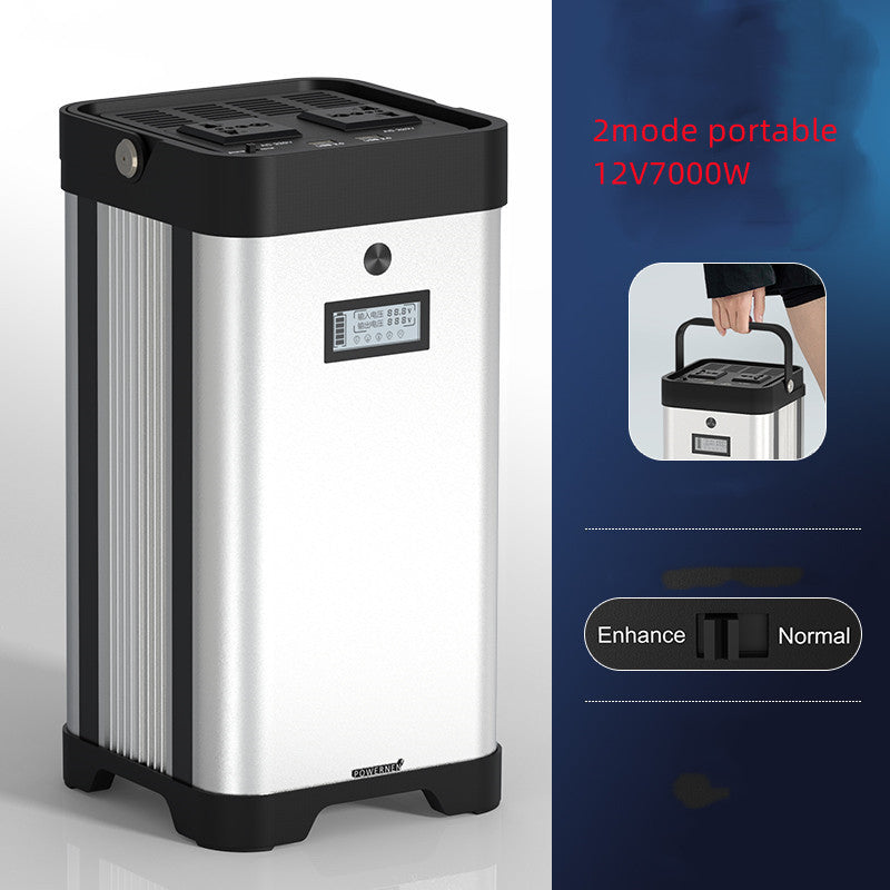 Convertidor de energía de batería portátil de modo dual 12V7000W