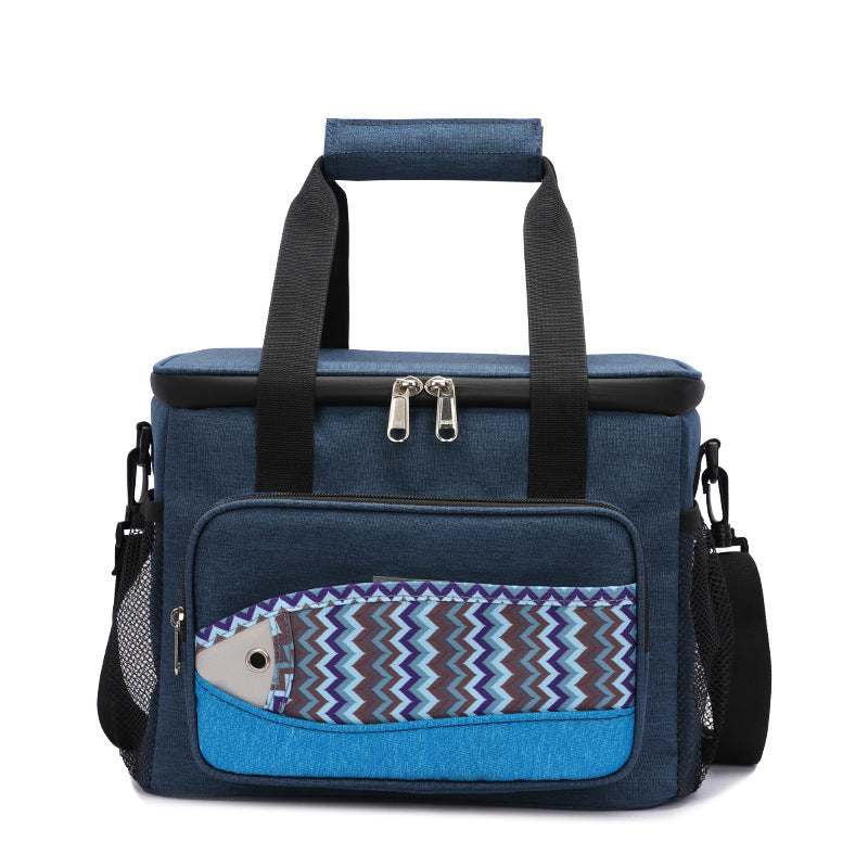 Sacs isothermes à motif de poisson, sac de boîte à déjeuner, isolation EVA, sac à déjeuner Portable étanche, sac de pique-nique multifonctionnel en plein air
