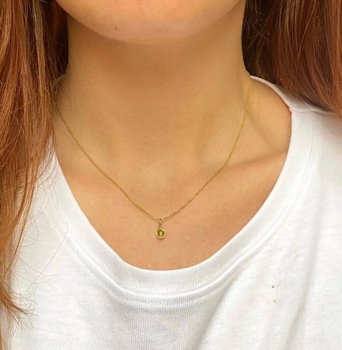 Fashion Simple Water Grass Stone Necklace Ornaments