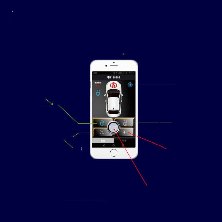 APP télécommande centrale pour verrouiller et la boîte arrière