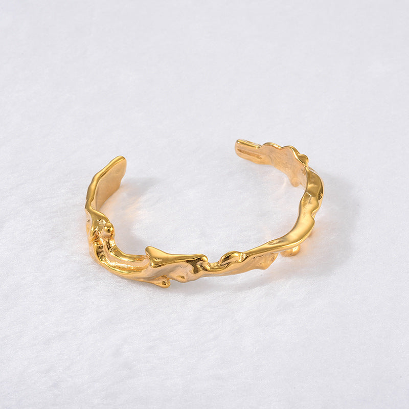European And American Retro Bracelet Burning Lava Irregular Bracelet