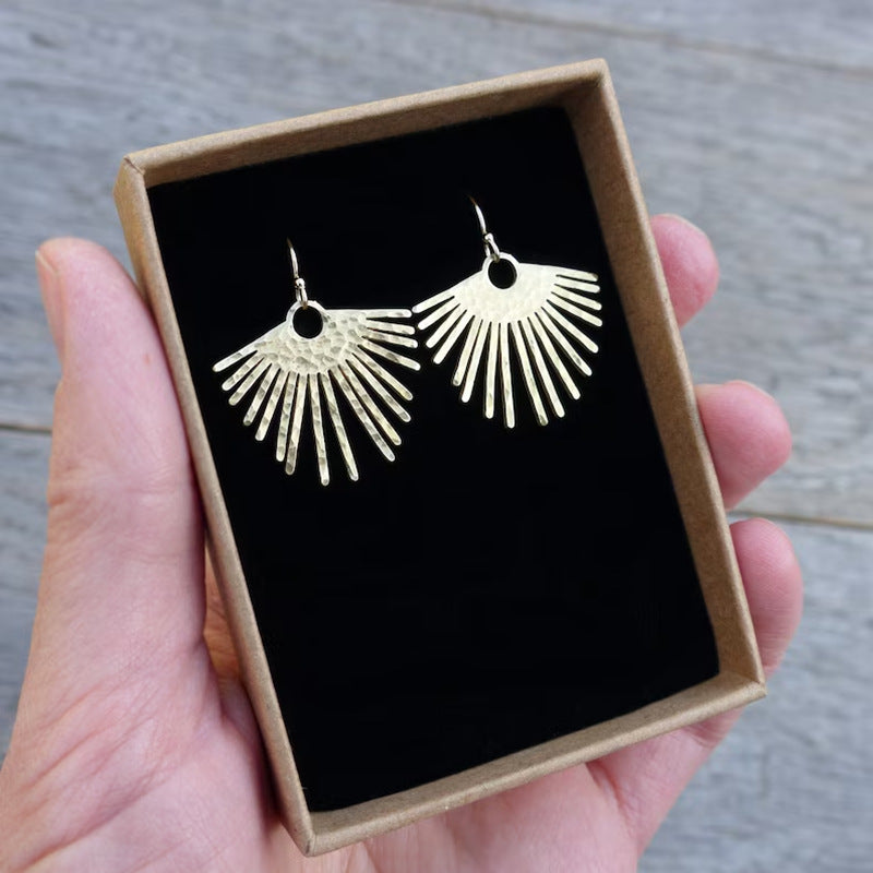 Boucles d'oreilles pendantes en forme de tournesol, style bohème, créatif, Vintage, simples