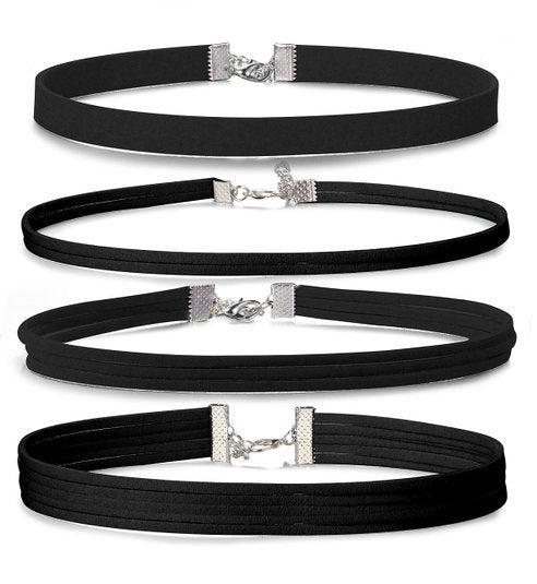 Traje combinado de collar de encaje de corazón de melocotón creativo con adorno gótico