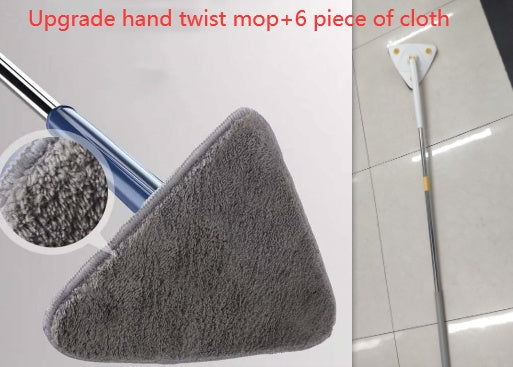 Vadrouille triangulaire extensible à 360 degrés, vadrouille de nettoyage réglable et rotative à 360 Cm pour baignoire, carrelage, sol, mur, vadrouille de nettoyage en profondeur