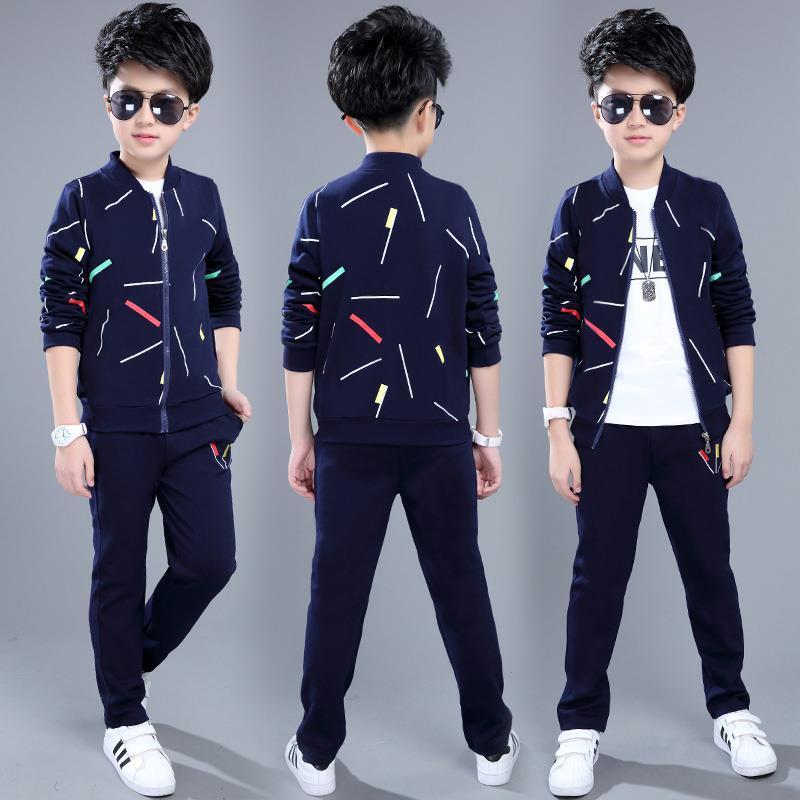 Ropa de niño guapo coreano de estilo occidental de dos piezas