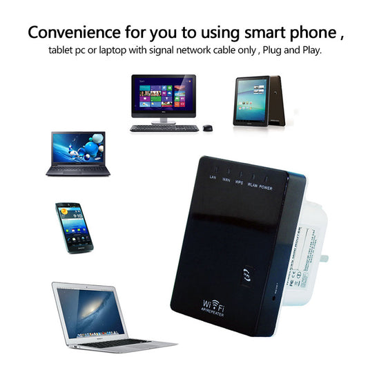 Repetidor Wifi de 300M amplificador de señal de red inalámbrica repetidor inalámbrico de puerto de red Dual