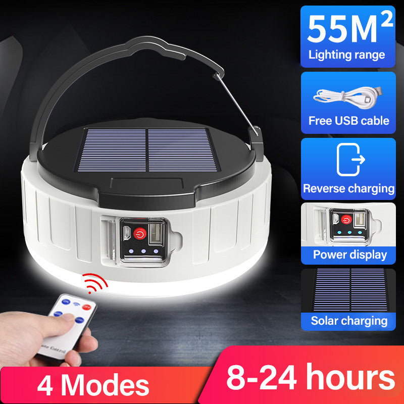 Lampe de support mobile d'urgence à LED solaire