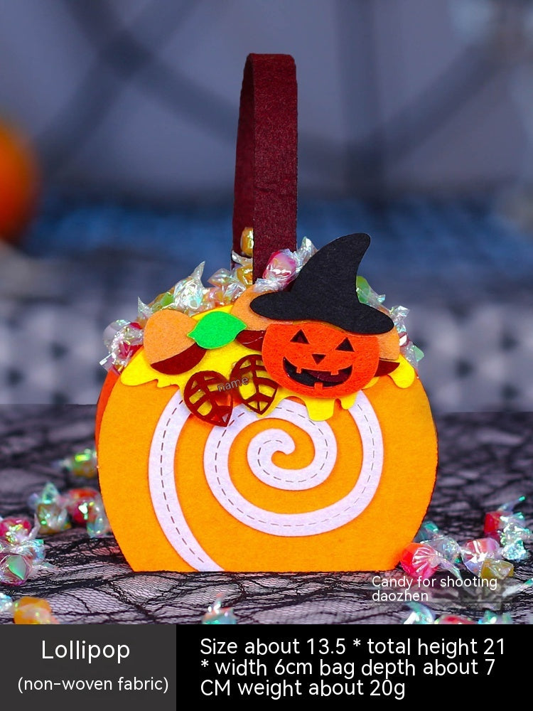 Halloween Pumpkin Bag Portable Children Props