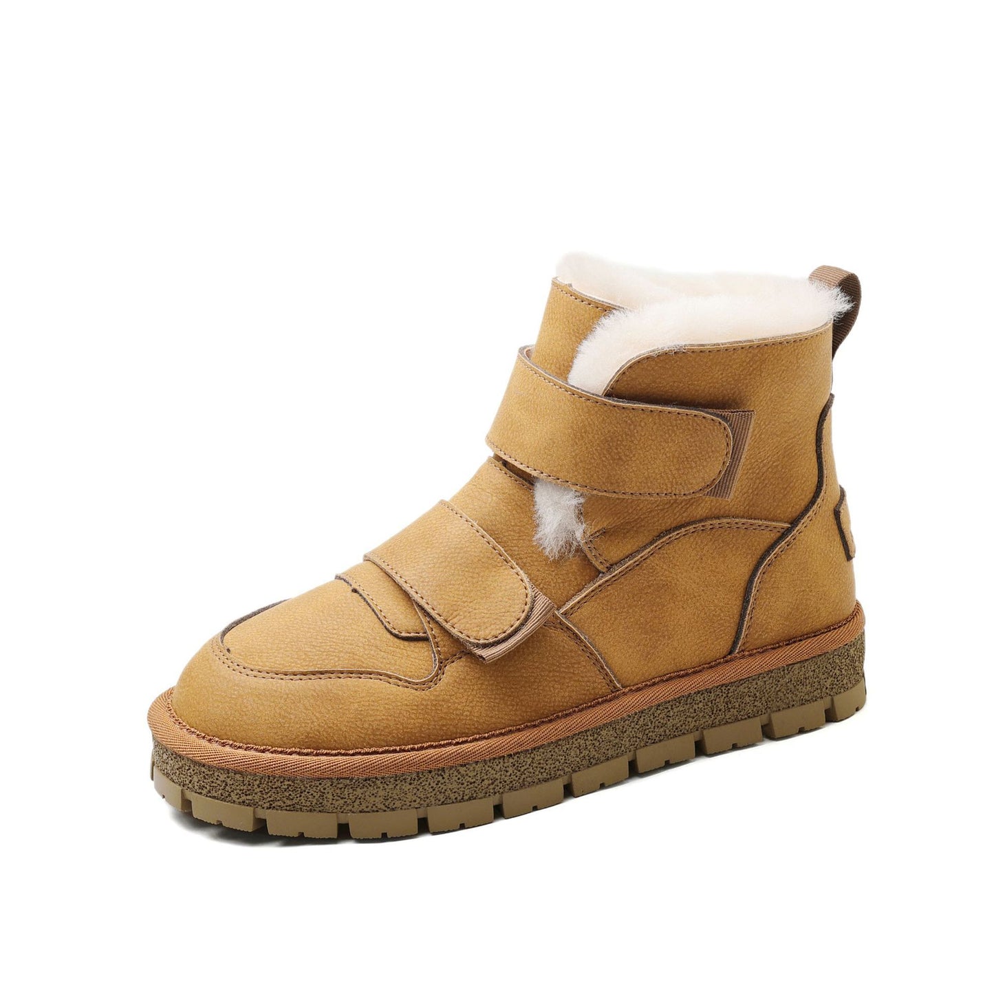 Nouvelles chaussures épaisses doublées de polaire pour femmes