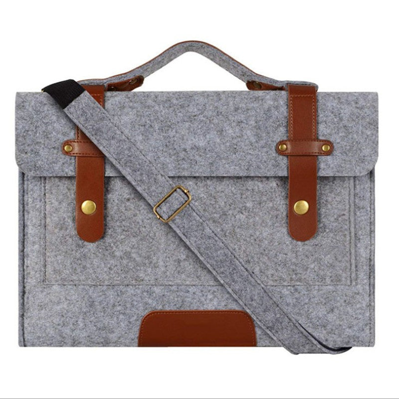 Funda protectora de fieltro para computadora simple y conveniente