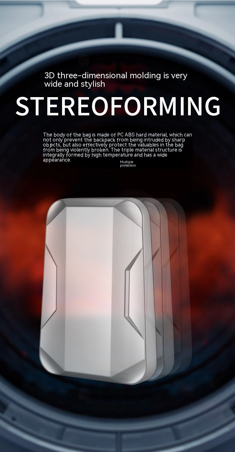 Mochila de plástico para hombre, resistente al agua, para deportes electrónicos, estuche rígido para estudiantes, bolsa de ordenador para el trabajo