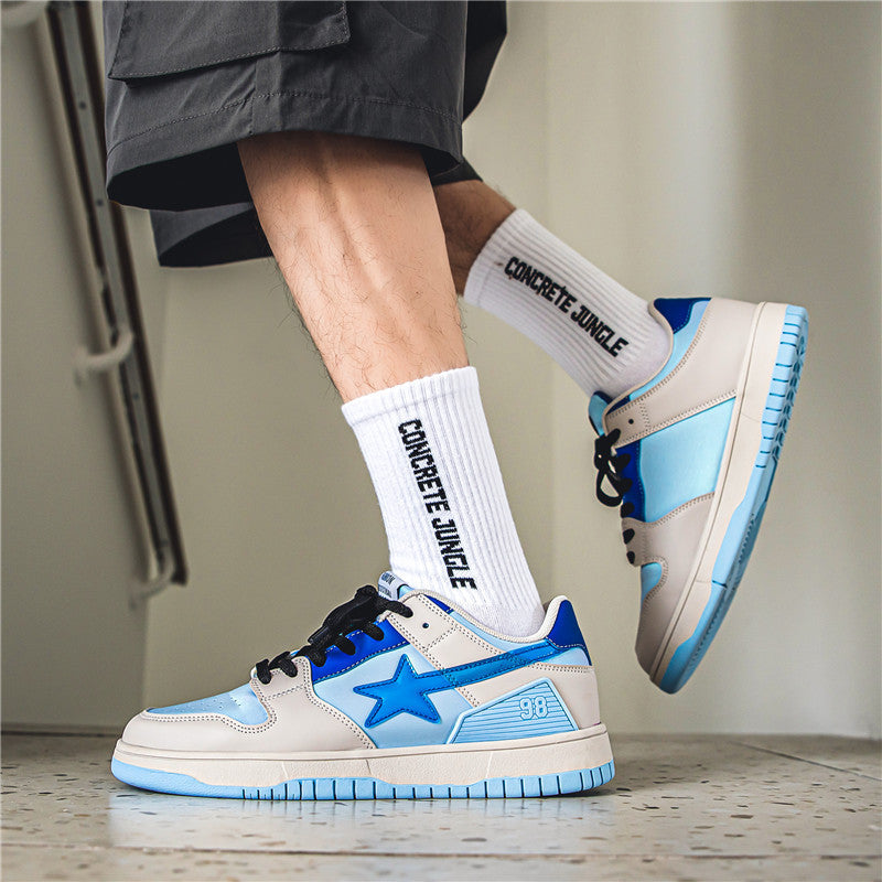Zapatilla deportiva informal con degradado de caña baja para hombre