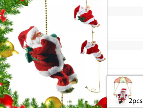 Escalera eléctrica de Papá Noel de plástico