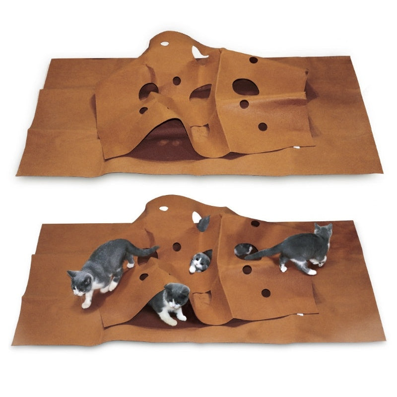 Tapis de jeu pliable pour animaux de compagnie, tapis d'entraînement pour animaux de compagnie, résistant aux rayures, jouets, tapis de morsure, livraison directe