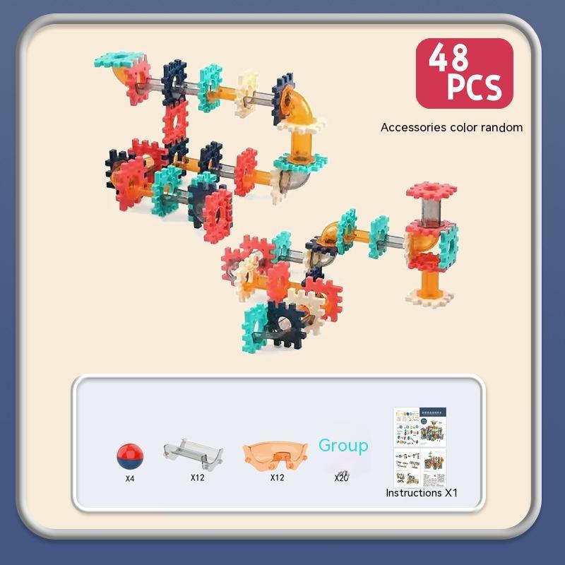 Blocs de construction électriques interchangeables pour enfants, jouets éducatifs de bricolage rotatifs à engrenages