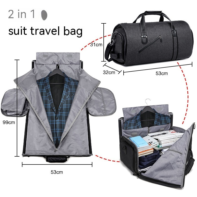 Sac de voyage de costume pliable de grande capacité pour hommes Portable