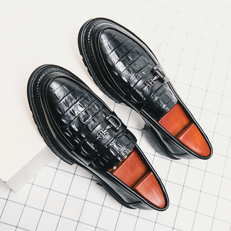 Zapatos de moda de estilista puntiagudos informales británicos de estilo coreano