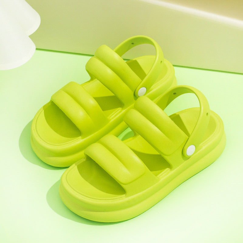 Sandalias multifuncionales de suela gruesa para mujer, zapatillas de verano para jardín al aire libre, zapatos de playa