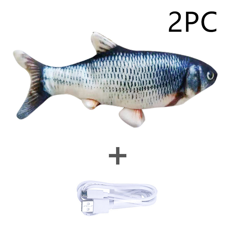 Version sans pince à chat - Jouet de poisson électrique de simulation de poisson sauteur électrique
