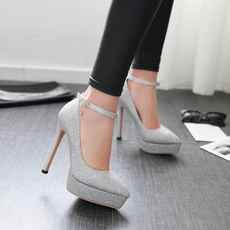 Chaussures à plateforme imperméables à talons aiguilles chics pour femmes