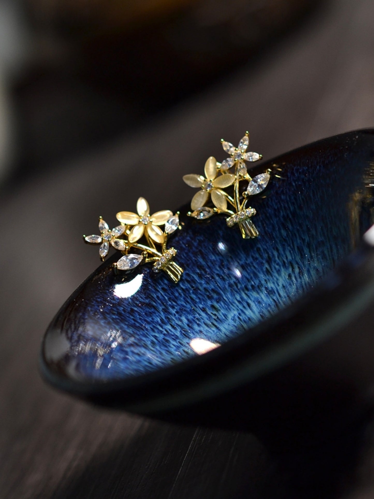 Pattern Design Ancient Style Classical Silver Ear Nails