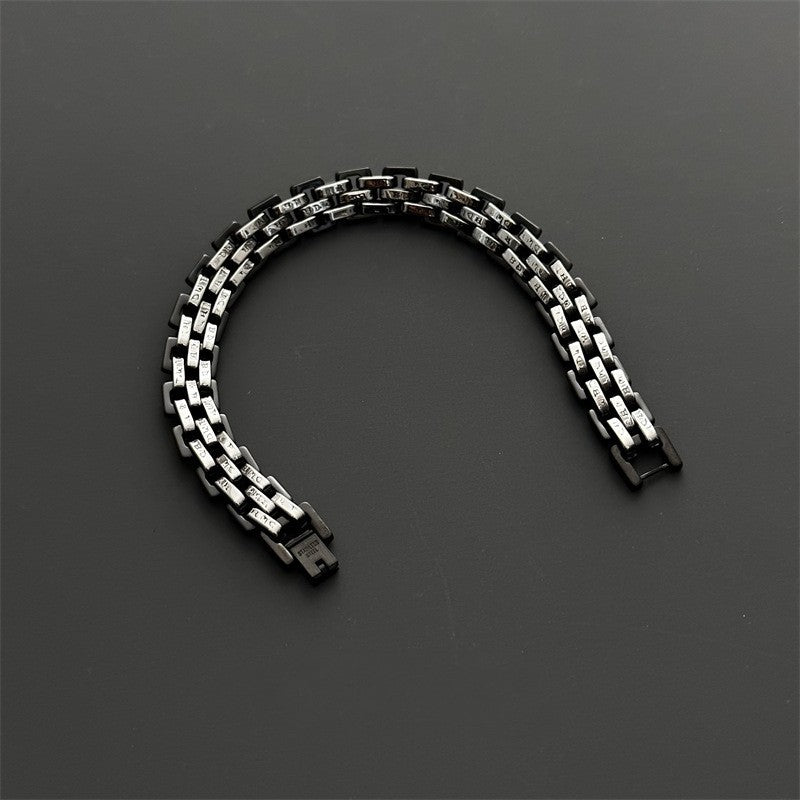 Pulsera gruesa a juego de colores que no destiñe Simplicidad multicapa