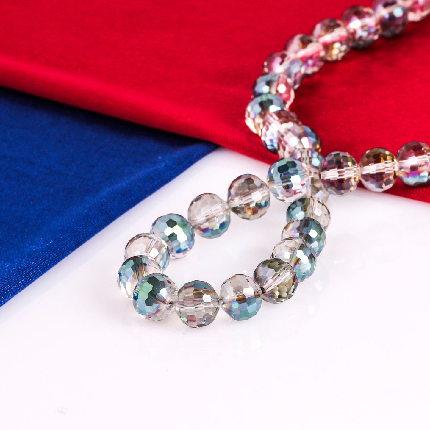 Accessoires de coiffure de mariée galvanisés, matériel d'ornement, perles coupées