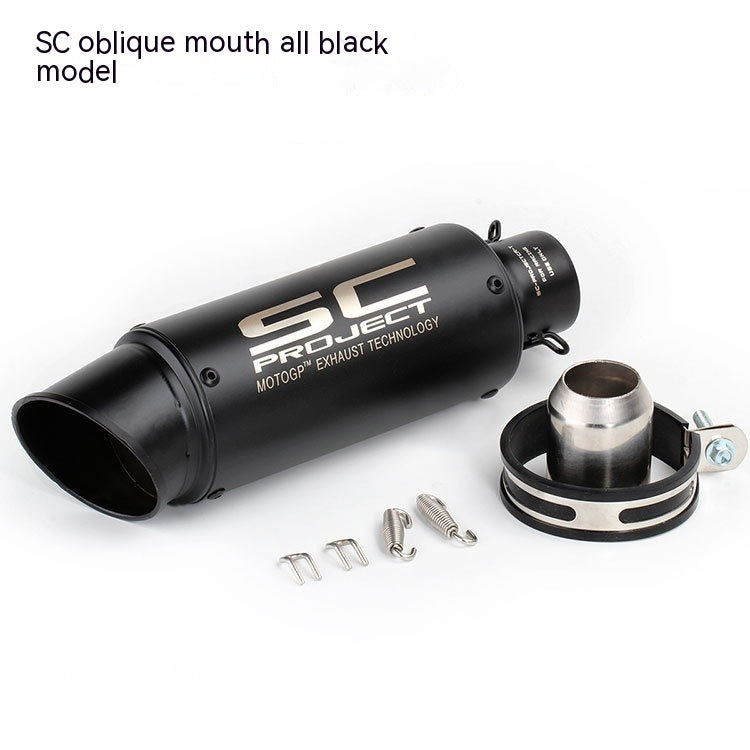 Tuyau d'échappement de baril modifié pour moto