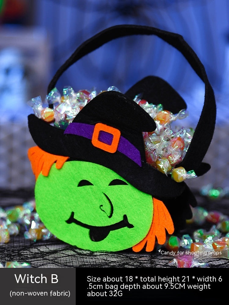 Halloween Pumpkin Bag Portable Children Props