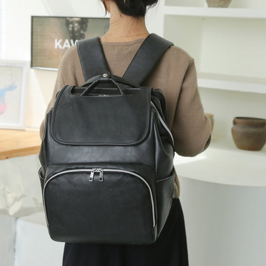 Bolsa de pañales para bebés, mochila de hombro multiusos a prueba de salpicaduras, ligera y de gran capacidad