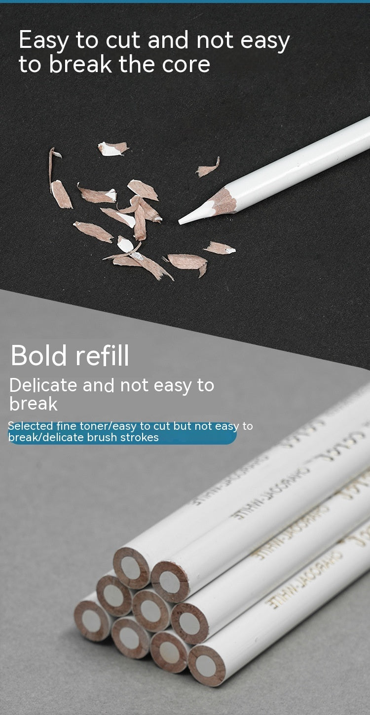 Stylo surligneur pour croquis, poudre blanche, pinceau en plomb