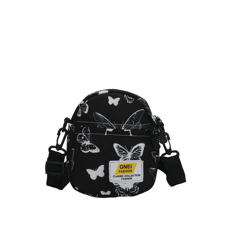 Spring And Summer Women's Bag Fashion Printed Nylon Fabric Travel Out Shoulder Crossbody