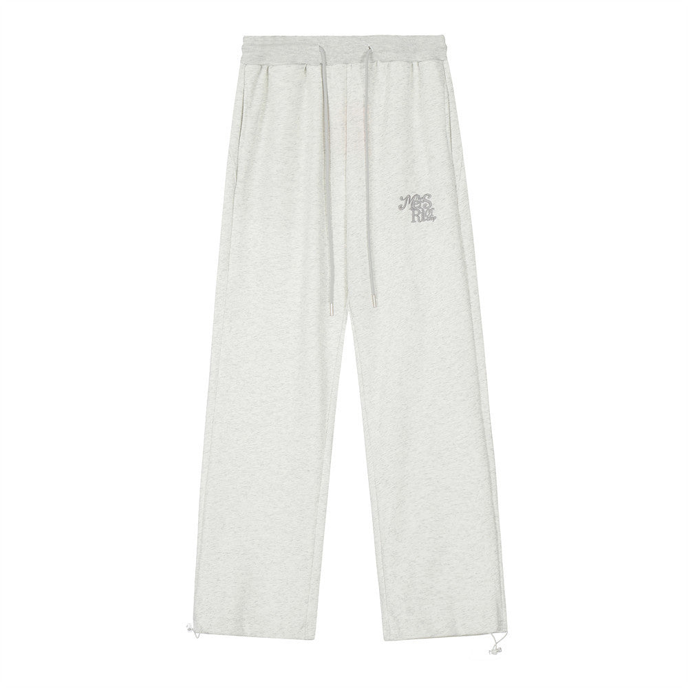 Men's Loose Wide-leg Mopping Drawstring Sweatpants