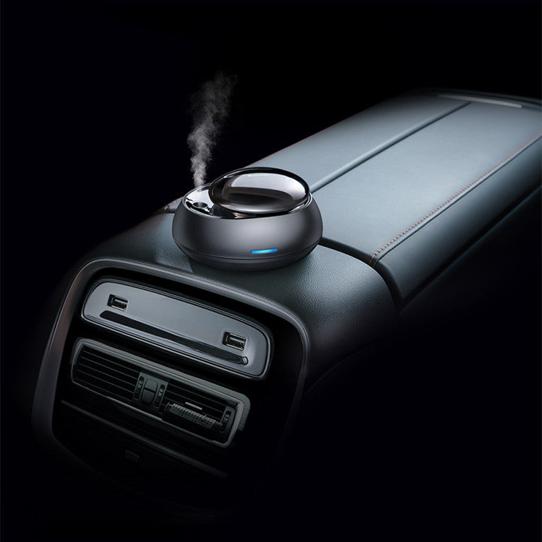 Adorno de perfume de aromaterapia redondo atomizador inteligente en coche