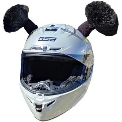 Casque de moto boule décorative tresse sale accessoires de casque de Ski