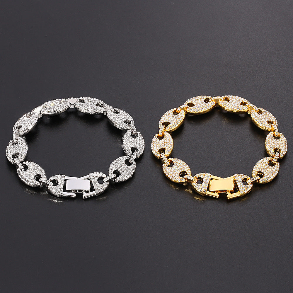 Bracelet Cubain Nez de Cochon Grain de Café