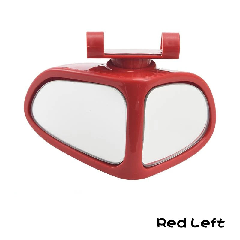 Petit rétroviseur rond de voiture, rétroviseur grand angle pour roues avant et arrière, rétroviseur auxiliaire double face, rétroviseur latéral grand angle réglable à 360 ° pour voiture