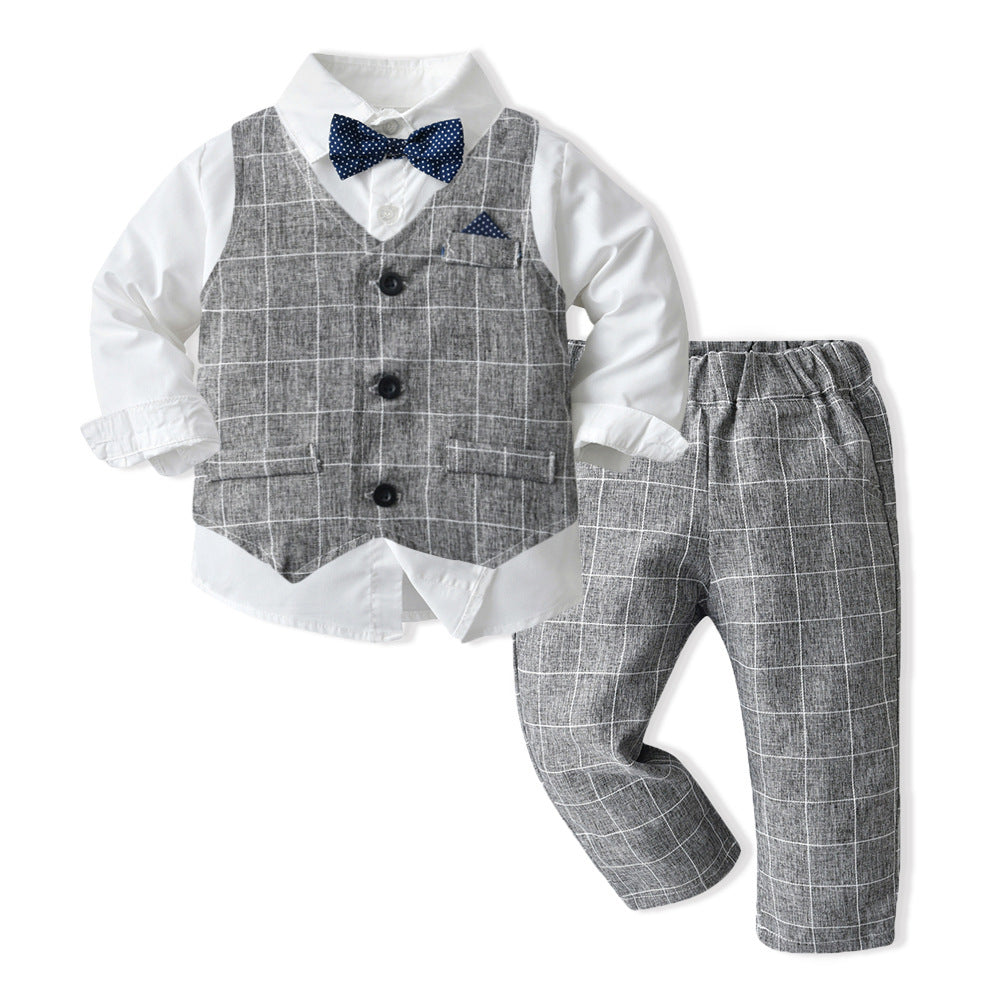Ensemble trois pièces pour enfants, vêtements d'automne pour garçons