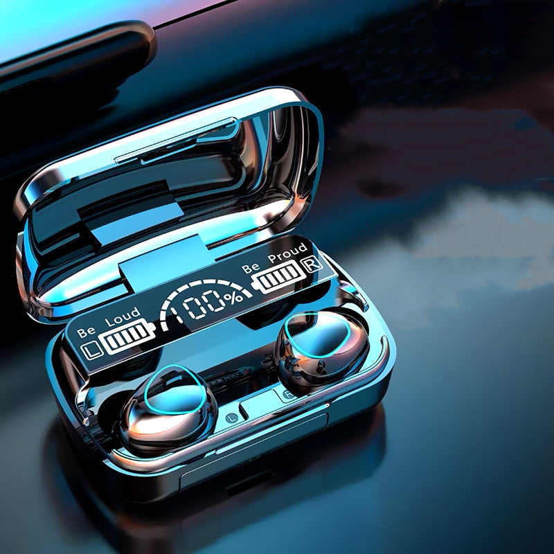 Écouteurs Bluetooth TWS haute puissance M10 technologie noire écouteurs de sport